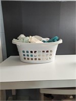 Laundry basket full of curtain shears