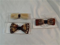 Vintage Hickory Valley Pheasant Bow Ties, Mink