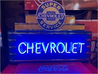 40 x 28” Neon Chevrolet Display