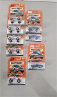 Lot of 8 Matchbox cars, 5 Ford F-150s and 3 - 55