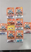 8 Matchbox Chevrolet collection, 55 and 57