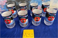 N - LOT OF 8 COCA-COLA GLASSES (M33)