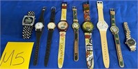 N - LOT OF 9 WATCHES (M5)