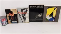 4 livres de Design dont Lubetkin, Bauhaus