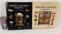 2 livres référence objets & meubles ancien Québec