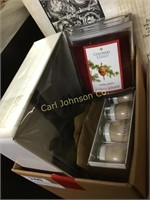 BOX OF DECORATIVE CANDLES