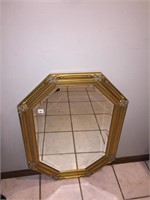 GOLD MIRROR W/ BEVELED EDGE 28" X 41" H