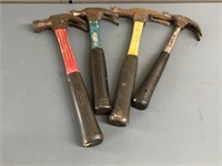(4) Claw Hammers, as pictured