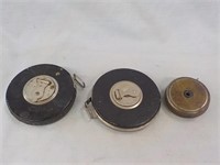 Starrett & Lufkin vintage tape measures all