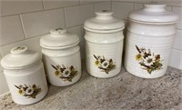 Set of 4 Autumn canisters - CH