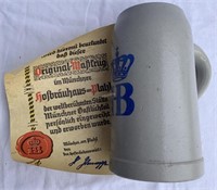 Hofbräuhaus crock beer stein - XC