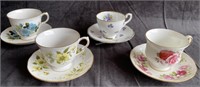 Royal Vale, Stafford, Queen Anne teacups XD