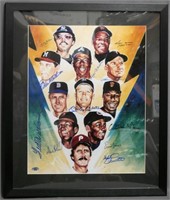 "500 Home Run Club" Baseball Legends Signed Poster
