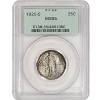 1920 S US Standing Liberty Silver Quarter 25C