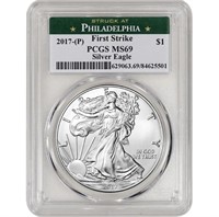 2017 (P) American Silver Eagle - PCGS MS69