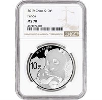 2019 China Silver Panda 30g 10 Yuan
