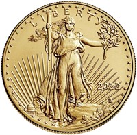 2022 American Gold Eagle 1/2 oz $25 BU