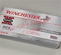 Winchester 223 jacketed soft point 20 rounds ammo