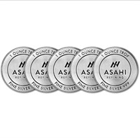 Five (5) 1 oz Silver Round - Asahi Refining