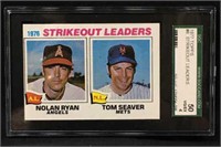 1977 Nolan Ryan/Tom Seaver Topps Strikeout Ldrs.