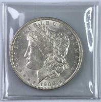 1900 Morgan Silver Dollar, Hi Grade Uncirculated