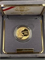 1991-W Gold Mount Rushmore $5 Proof, West Pt.