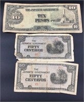 Occupied Japan Peso Notes