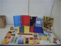 SCHOOL SUPPLIES-FOLDERS,HIGHLIGHTERS,PENCILS,ETC.