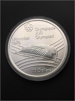 1.45oz Silver 1976 Canada Olympics $10 Commem.