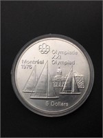 .72oz Silver 1973 Canada Olympics $5, Sailing