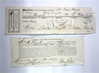 1871 Philadelphia Port Cargo Documents