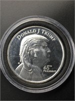 1oz Silver Donald Trump 45th .999 Round