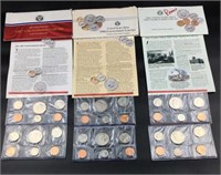 1987, 88, 89 Uncirculated Coin Sets, U.S. Mint
