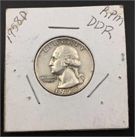 1958-D Washington Silver Quarter, RPM