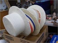 3 Styrofoam hats