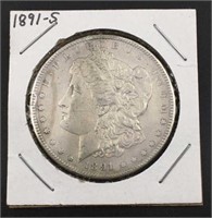 1891-S Morgan Silver Dollar, U.S. $1 Coin