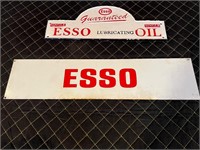 Heavy Cast Iron Esso Sign & Metal Esso