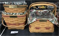 3 Longaberger Christmas Baskets.