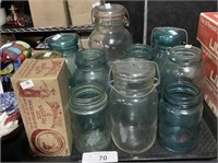 Mason Jars, Lids.