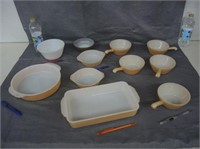 FIRE-KING WARE SOUP BOWLS & BAKING DISHES