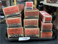 Empty Vintage Lionel Boxes.