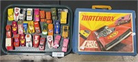 1970’s Matchbox Cars & Carrying Case.