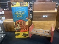 Early Lincoln Logs.