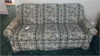 Flower print hide a bed couch