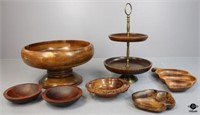 Wood Bowls, Tidbit Tray