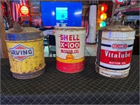 Irving/Shell/Reliance Vintage Gas Cans