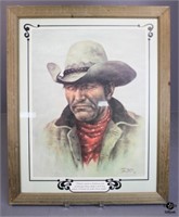 Bill Hampton Ramrod Cowboy Framed Print