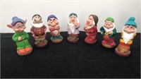 The seven dwarfs plastic figurines