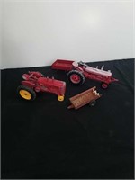 Group of vintage Massey Ferguson tractors and