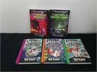 Minecrafters books and Captain Underpants books